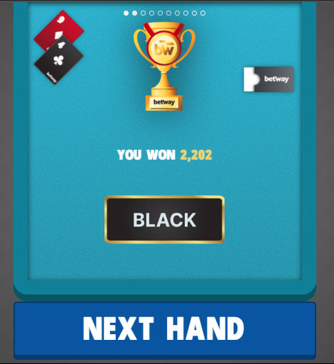 Red or Black Lightning mode fast-paced card game